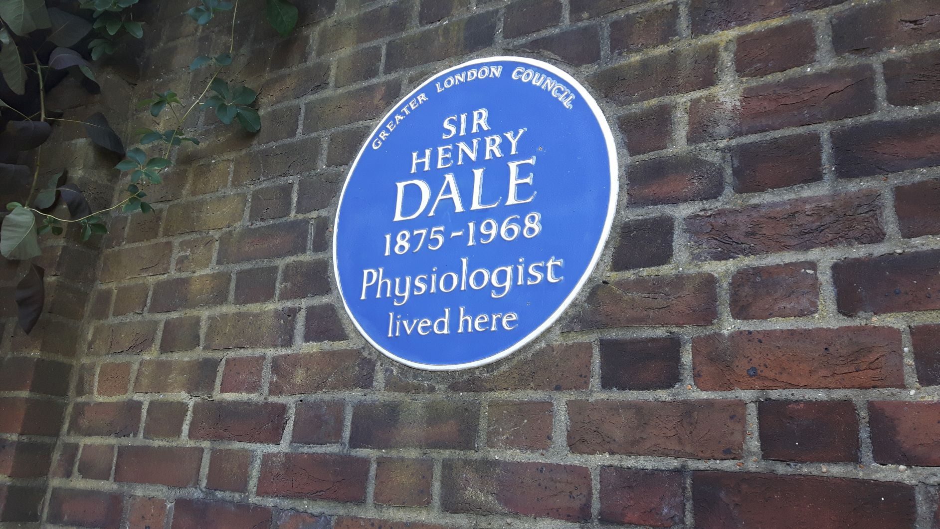 Henry Hallett Dale's home and blue plaque, London (4).jpg